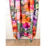 Kay Unger NWT  Watercolor Floral V-Neck Maxi A-Line Dress Multicolor Size 6 Photo 2