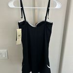 Profile by Gottex Women's Belle Curve Bandeau Swimdress Black White Size 16 New Photo 4