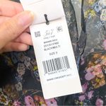 Cinq A Sept Dress Marianne Floral Silk Organza Tie Wedding Black Multi 0 NWT Photo 6