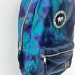 Ivory Ella  Save The Elephants Est 2015 Blue Backpack Tie-Dye Book Bag Zip Pocket Photo 3