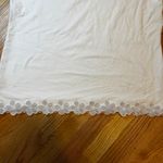 Christopher & Banks Basic Whote Floral Lace Trim T Shirt Top Womens Size L Photo 1