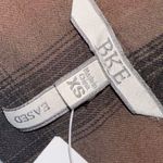 BKE  Brown and Black Striped Shirt button up top button down Photo 2