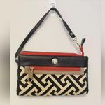 Spartina 449 SPARTINA Daufuskie Island Wristlet, Black Tan Geometric Design Photo 0