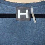H by Bordeaux  Swing Tee Top Scoop Neck Blue Stretch Size Medium Oversized Photo 6