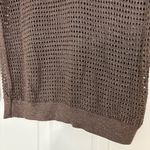 EXPRESS Brown Shimmer Open Knit Sweater Size Small Photo 3