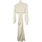 We Wore What  Women's Ivory White Middle Cutout Mock Neck Sweater Dress Size Small Photo 2
