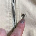 Votre Nom Womens Moto Jacket Coat Asymmetrical Zip Lightweight Beige Size 12 Photo 9