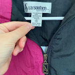 EUC | Vintage La Soutien‎ women’s colorful windbreaker — small Black Photo 3