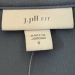 New J Jill Fit Sleek Double Knit Drawstring Cinched Waist Tunic Blue Size Small Photo 6