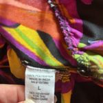 Truth NYC  L Hi Low Dress Black Yellow Floral Smock Ruffled Boho Bold Statement Photo 10