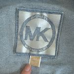 Michael Kors Denim Jacket Cropped Frayed Hem Size S Blue Photo 1