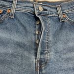 Levi's Wedgie Straight Stretch Denim Jeans 32 x 28 High Rise Cropped Distressed Photo 2