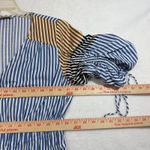 Loft MP Striped Tied Puff Sleeve Midi Dress Beach Nautical Spring Casual Party Photo 9