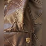 M Collection leather jacket size Large Brown Photo 4