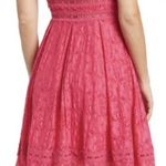NSR Stretch Knit Lace Mini Dress, Size XS​​​​​​​​​​ Pink Photo 1