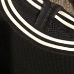 Sandro Paris Black Mesh Panel Knee Length Dress Photo 4