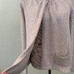 Apt. 9  Women’s Medium Gray Open Front Button Mock Neck Warm Cardigan Sweater Photo 1
