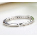 Boutique NEW Dainty 14k Gold Plated S925 Simulated Diamond Band Ring,‎ Adjustable Band Photo 12