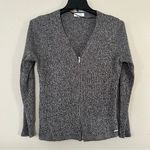 Calvin Klein  Marled Grey Full Zip Sweater Large Casual Comfy Photo 0