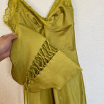 House Of CB HOUSE OF‎ CB 'Salma' Chartreuse Satin Slip Dress green /Size XS NWOT Photo 9