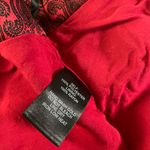 Lulus Nice Try Red Paisley Print Satin Ruffled Mini Skirt Photo 7