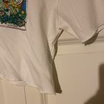 White Graphic Tarot Card Crop Top Size M Photo 3