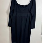 REMI x REVOLVE Jamie Midi Dress in Black Long sleeve Square Neck Midi Plus 2X Photo 3