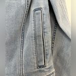 H by Halston Stretch Denim Zip Front Jean Jacket -Size 4 - Light Indigo NWOT Photo 9