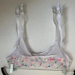For Love & Lemons NEW Outline Garter Belt in White Multicolor Floral Photo 3