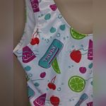 NWOT TRULY White Fruit Print One Piece Swimsuit Size L Photo 5