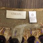 Chico's Chico boho gathered waist jeweled blouse Photo 1