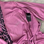 Bebe NWT  Animal Print Zebra Pink Pajama Set with Matching Belted Robe Photo 7