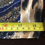 Chico's  animalPaisley oblong scarve blue grotto Colors blue tan white lig… Photo 9