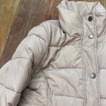 Abercrombie & Fitch Beige Puffer Jacket XS Womens Cozy Winter Plush Photo 1