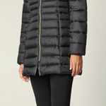 Save The Duck women’s animal free puffer coat mod Reese in black Size L Photo 0