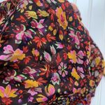 Anthropologie Helene Floral Ruffle Trim Boho Tunic Dress Size Small Oversized Photo 7