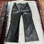 Aritzia Wilfred Black Faux Leather Cabaret Flare Pants Photo 1