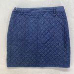 Brooks Brothers Red Fleece skirt Womens 10 Quilted Denim side zip Photo 5