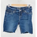 Silver Jeans Womens Bermuda Cut Off Shorts Size 30 Suki Stretch Skater Photo 8