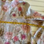 Catherine Malandrino  Button Down Back Bell Sleeve Floral Print Blouse Size M Photo 8