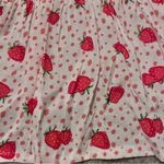 Jessica Simpson Strawberry Printed White Mini Dress Photo 6