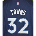 Fanatics Womens Blue Minnesota Timberwolves Towns #32 Jersey Shirt Top Size 2XL Photo 7
