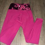Lululemon  Athletica Pink Leggings with Patterned Waistband Photo 1