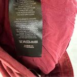 Free People  Vegan Faux Suede Pants Cropped Pants Queen Pomegranate 6 NWT Photo 8