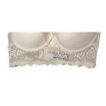 Maddie & Coco Long Line Push Up Ivory Lace Lightly Padded Underwire Size 36C Photo 2