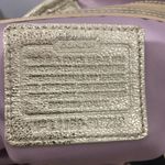 Coach Tartan Plaid Kiss-lock Carryall Lavender & Champagne Tote Photo 11