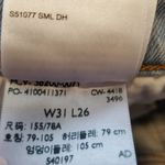 Levi's BIG E REPRODUCTION 501 VINTAGE WASH LOGO SIDES BUTTON FLY JEANS W31 L26 Photo 14