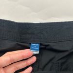 Old Navy Black Poplin Canvas High Rise Wide Leg Cargo Pant M Photo 2