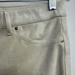 Chico's  Beige Faux Suede Knit Stretchy Pants size 00 women’s pull on legging fit Photo 4
