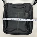 StorkSak London Leather Diaper Bag Unisex Black Photo 12